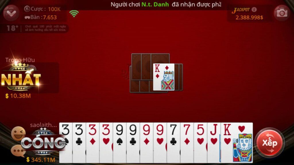 Tiến lên miền Nam K8CC - siêu phẩm game bài hot hit nhất 2024 3 Các thủ thuật giúp bạn chơi Tiến lên miền Nam dễ thắng